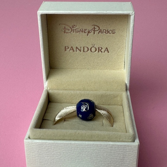 Authentic Disneyland Park 60th Anniversary Pandora Blue enamel pendant - Picture 8 of 11